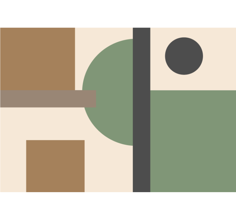 Apstraktni fototapete s organizacijom geometrijskih oblika - TenStickers