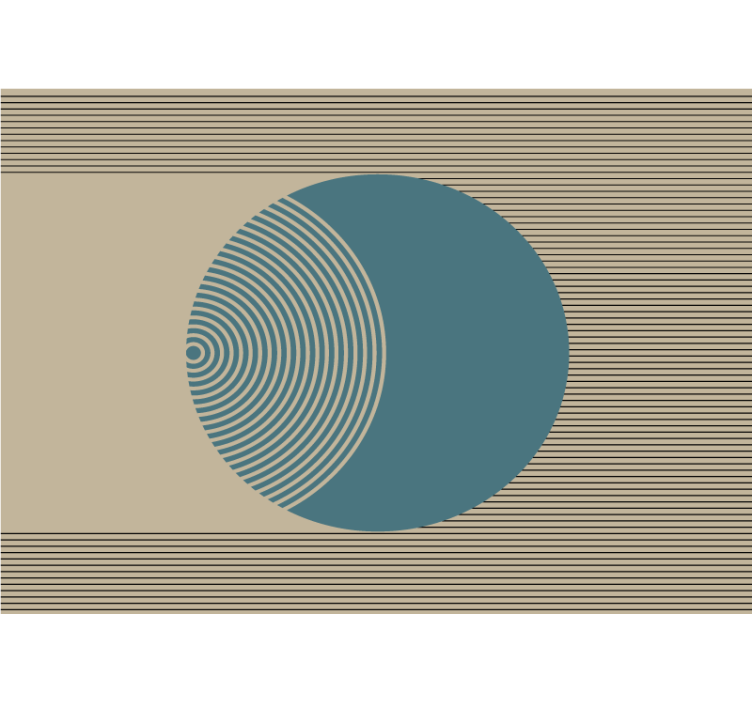 Apstraktni fototapete uzorak geometrijskog kruga - TenStickers