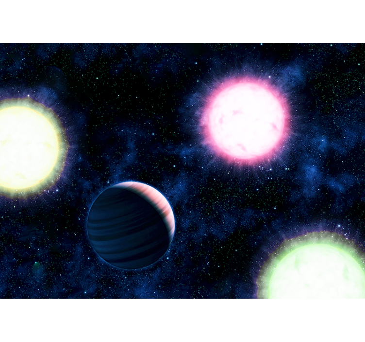 Foto tapete prostor celestial planetarni pejzaž - TenStickers