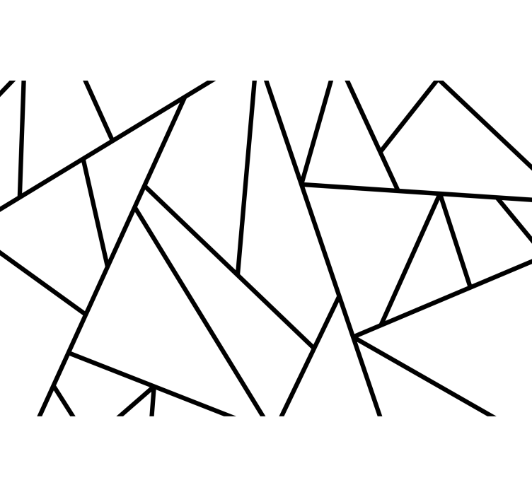 Apstraktni fototapete geometrijske crne linije - TenStickers