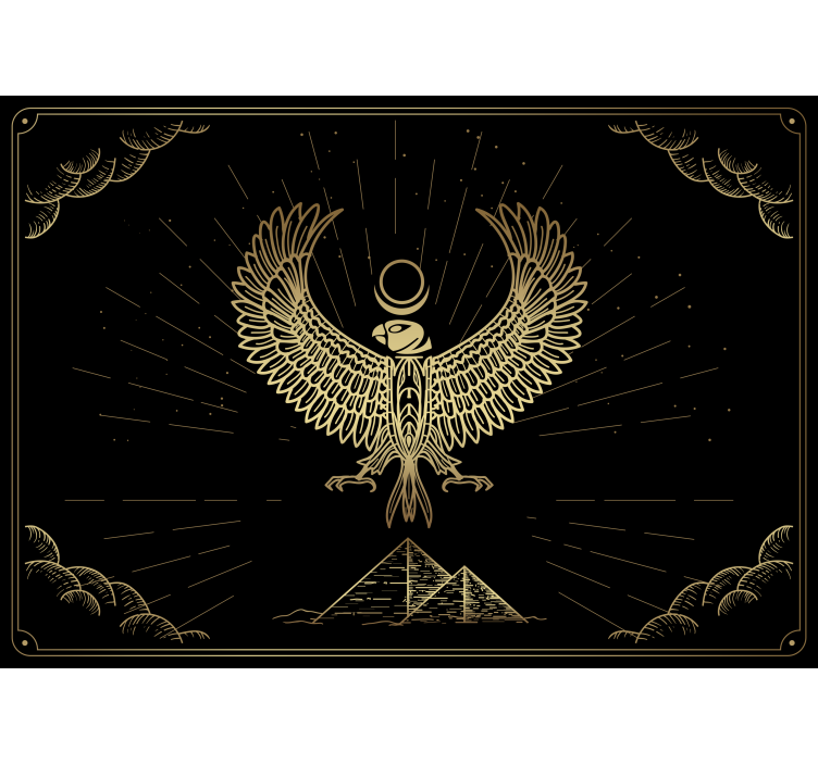 Egipatski bog sunca horus moderni zidni mural - TenStickers