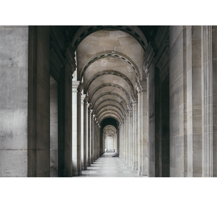 Zidne slike i zidne freske perspektiva arhitektonskih lukova - TenStickers