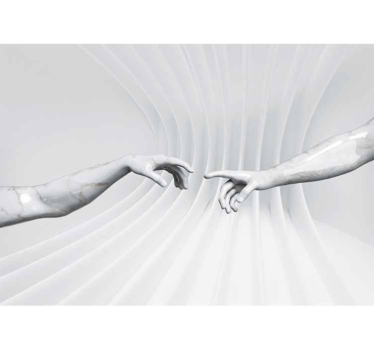 Optička iluzija stvaranje adam 3d zidne murale - TenStickers