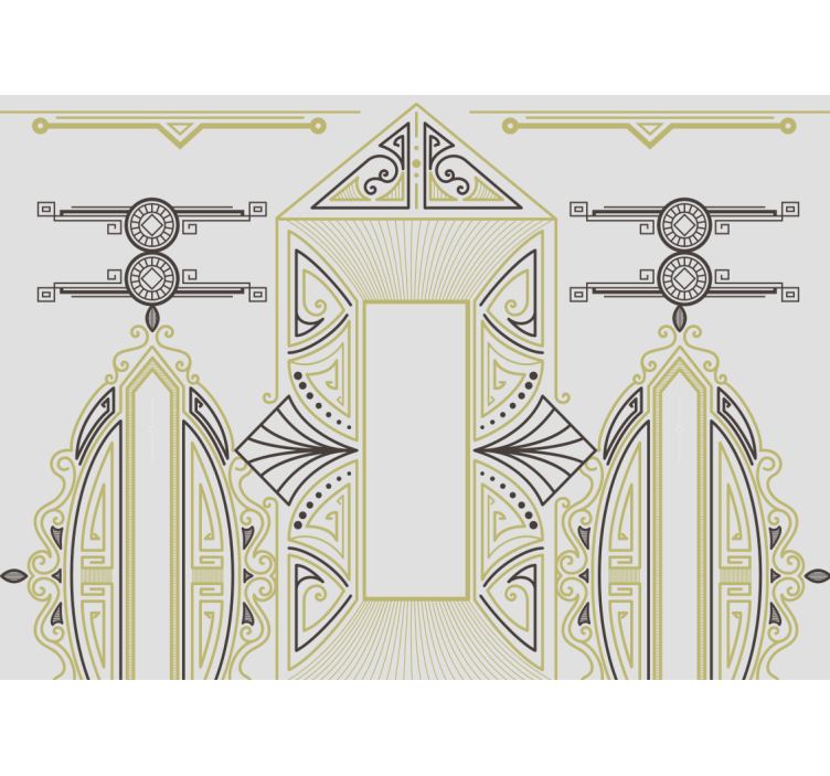 Foto tapete umjetnički geometrijska elegancija - TenStickers