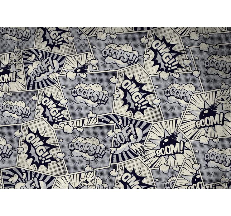 Zidni murali urbane umjetnosti komični zvučni efekti - TenStickers