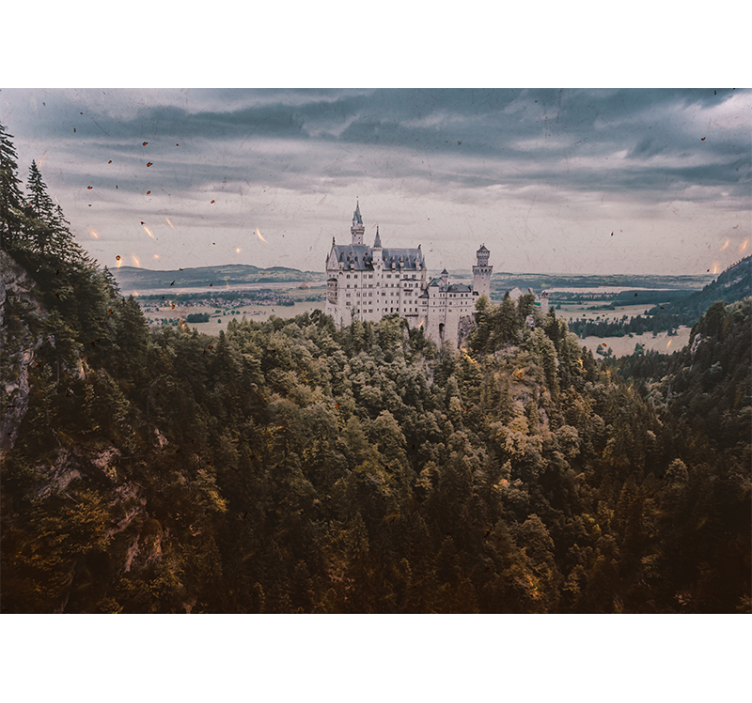 Foto tapeta dvorac na planini - TenStickers