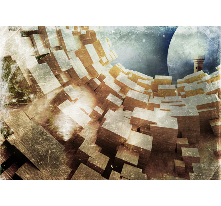 Apstraktni fototapete geometrijska struktura formacije - TenStickers