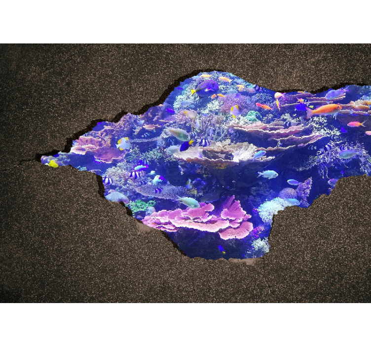 Tapete priroda ispod valova koraljni pejzaž - TenStickers