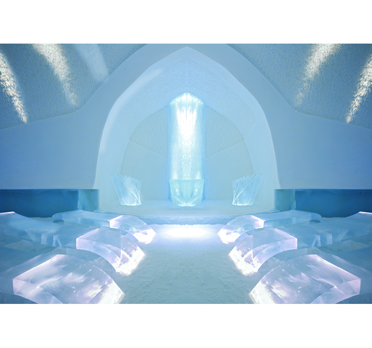 Tapete priroda u utočištu ledenih kristala - TenStickers