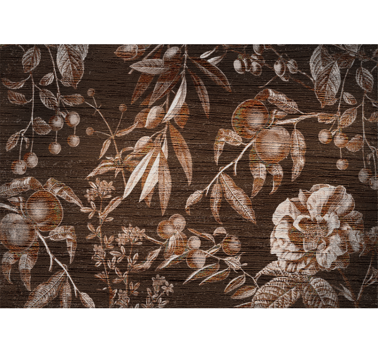 Foto tapete cvijet s umjetničkim cvjetnim dizajnom - TenStickers