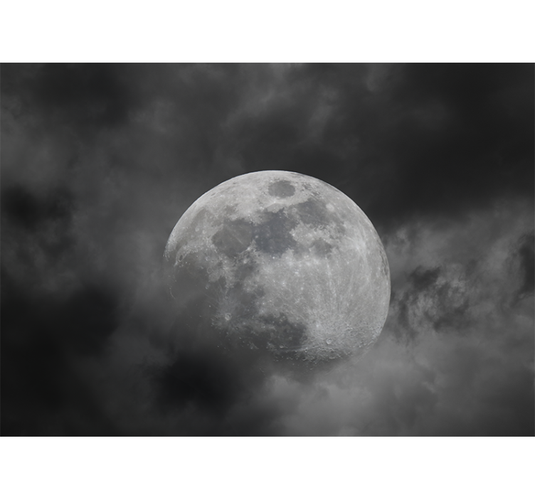 Foto tapete prostor silueta svijetle mjesečine - TenStickers