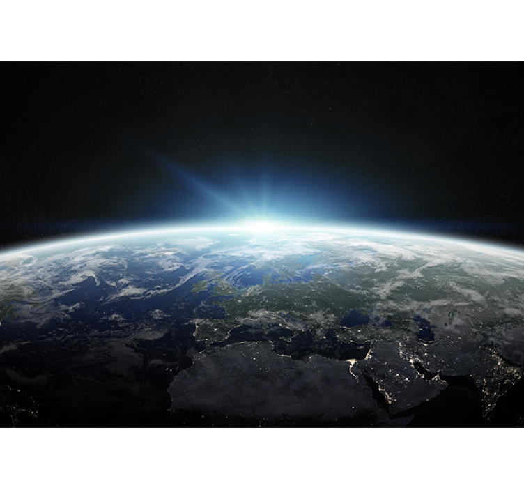 Foto tapete prostor pogled na zemlju iz perspektive - TenStickers