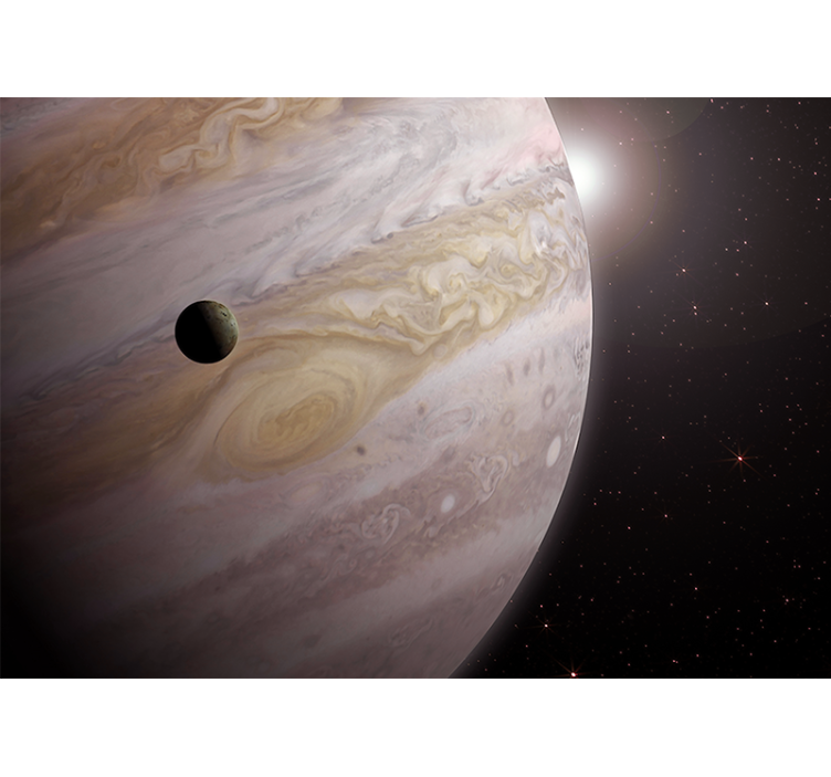 Foto tapete prostor jupiter i mjesec - TenStickers