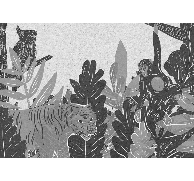 Tangled jungle kids zidne murale - TenStickers