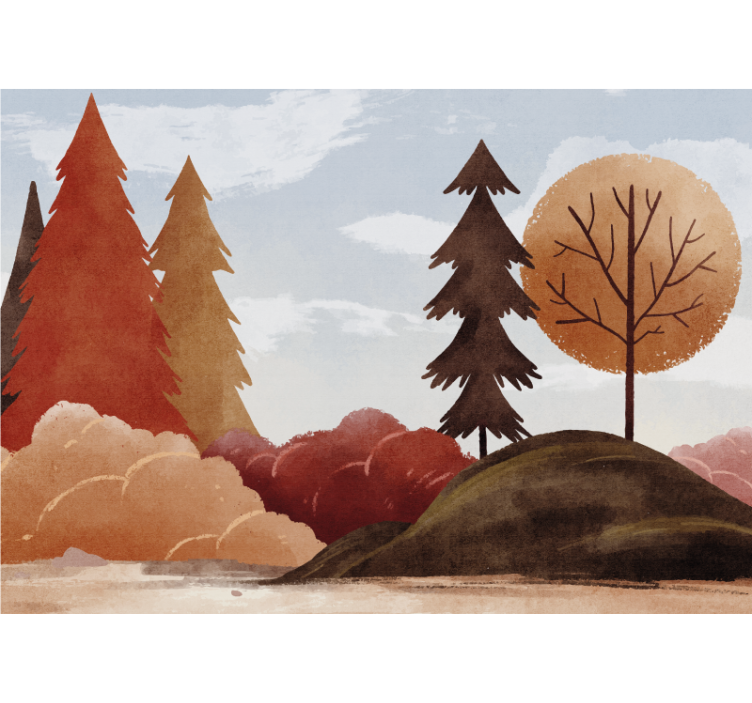 Tapete priroda scenic autumn landscape - TenStickers