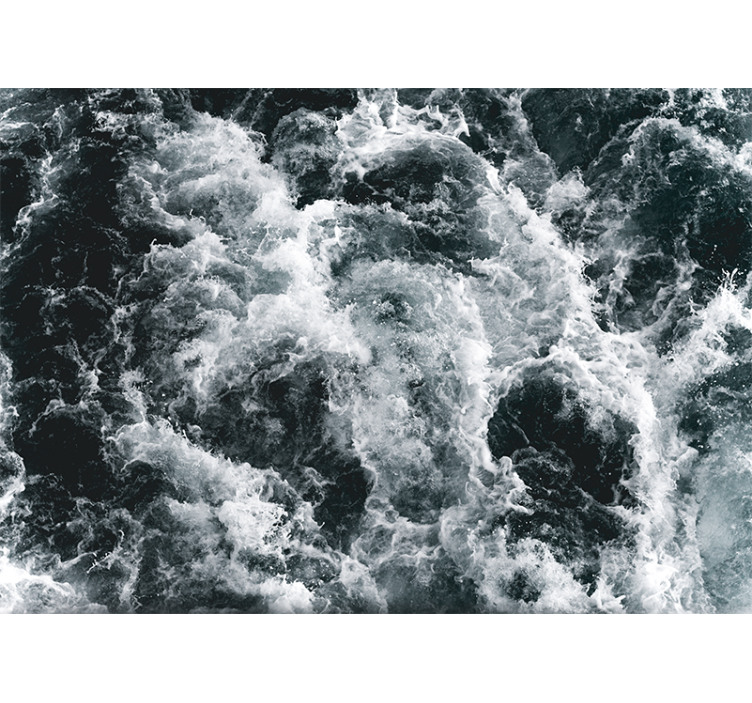 Foto tapeta valovi oceana u uzburkanom moru - TenStickers