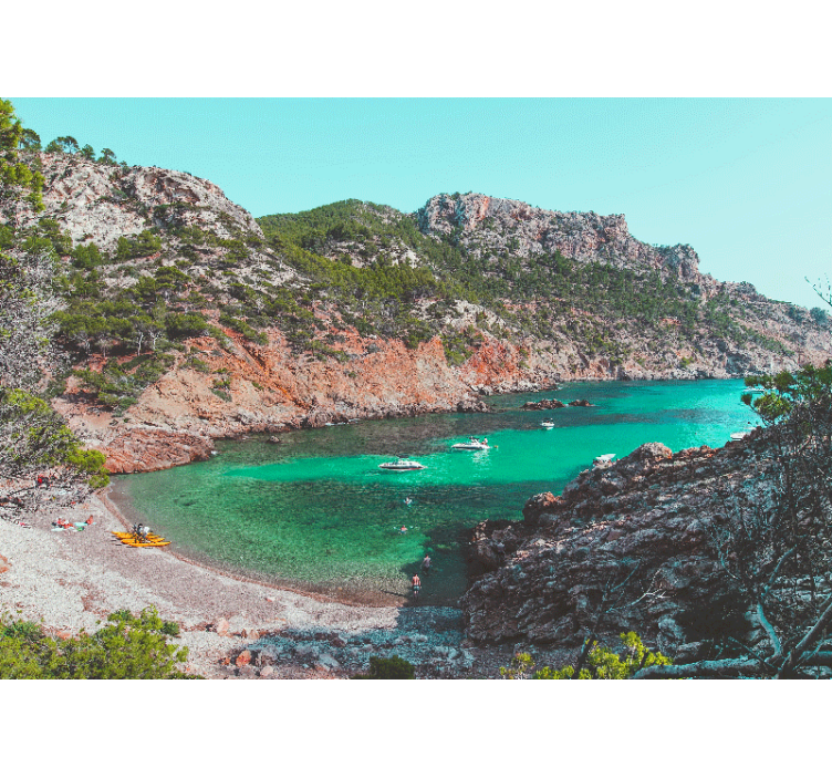 Foto tapeta pogled na more u uvali - TenStickers