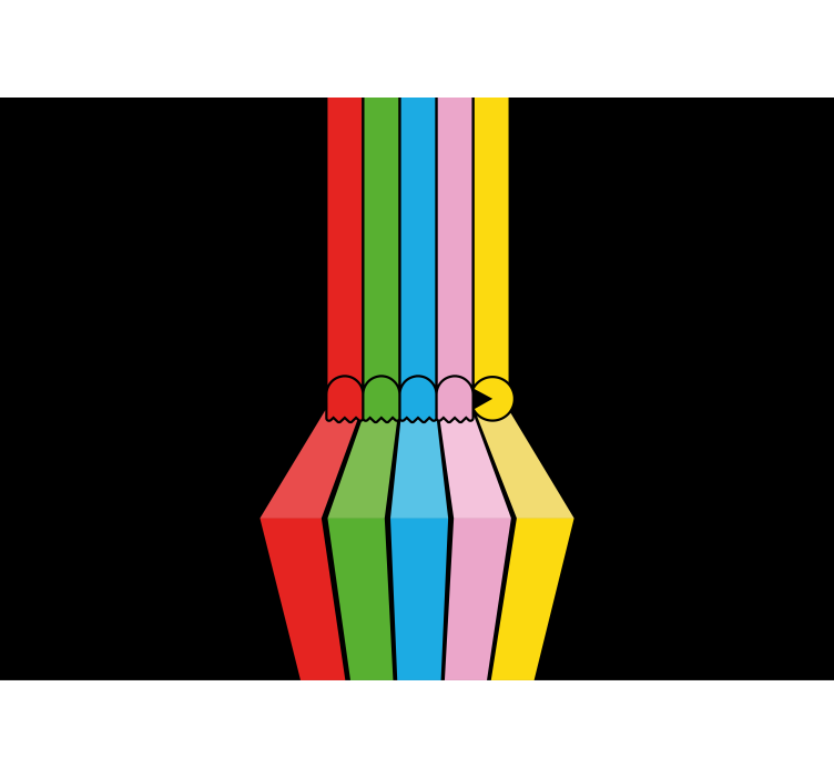 Zidni murali urbane umjetnosti Šareni olovka potezi - TenStickers