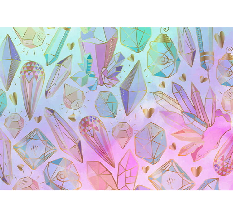 Foto tapete umjetnički geometrijski dragulji - TenStickers