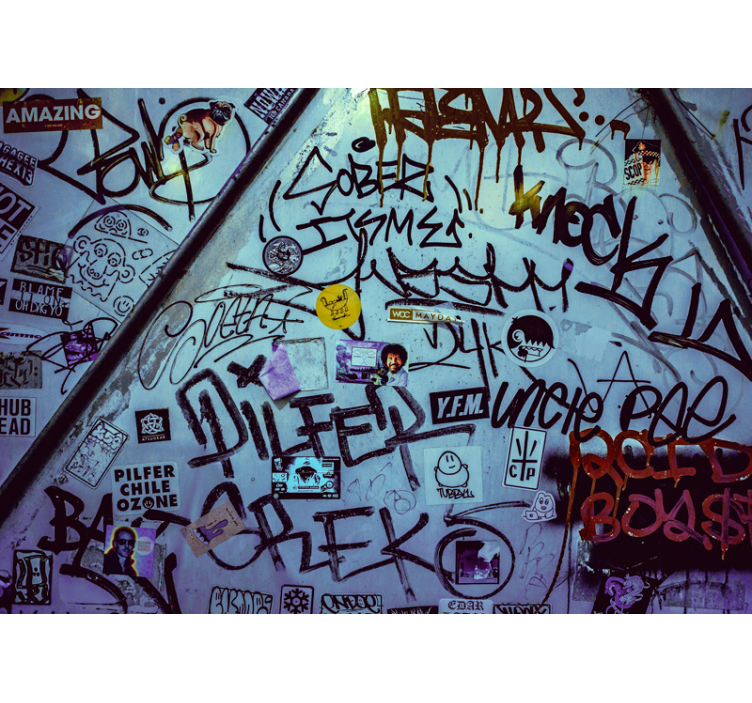 Zidni murali urbane umjetnosti urban tagging umjetnost - TenStickers