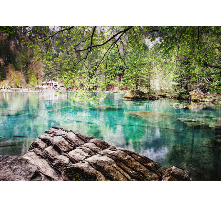 Foto tapeta mirna scena jezera - TenStickers