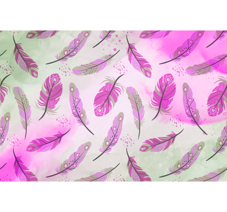 Boho perje zen zidna slika - TenStickers