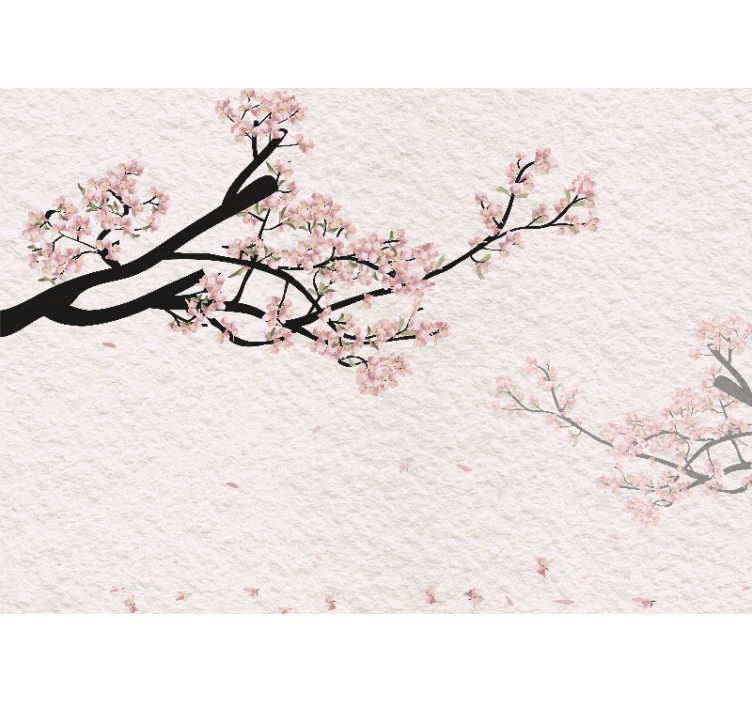 Panoramska tapeta ljiljan trešnje - TenStickers