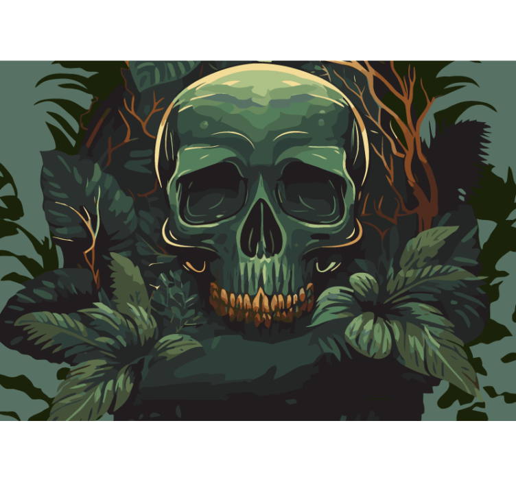 Smrt lubanja glava zidna slika - TenStickers