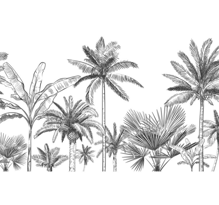 Panoramska tapeta freska iz džungle - TenStickers