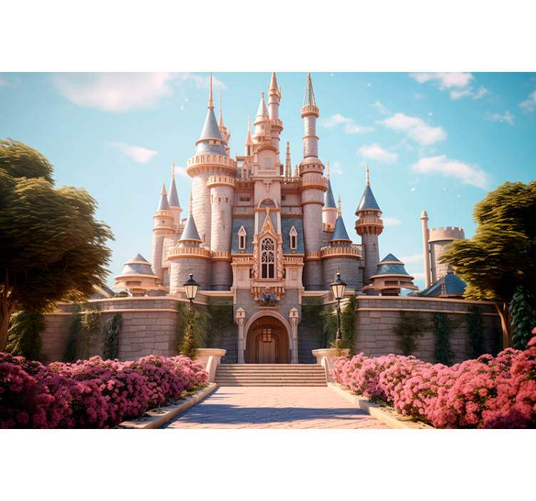 Foto tapete fantazija dvorac princeze - TenStickers