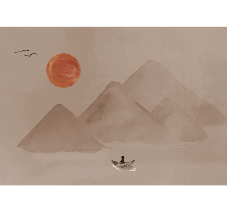 Foto tapeta terrakota japanska atmosfera - TenStickers