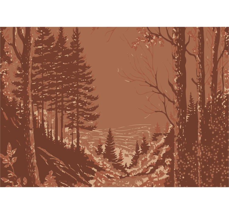 Foto tapeta terrakota apstraktni dizajn prirode - TenStickers