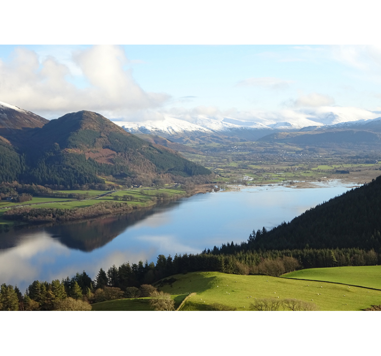 Zidne tapete more spokojan pogled na jezero - TenStickers