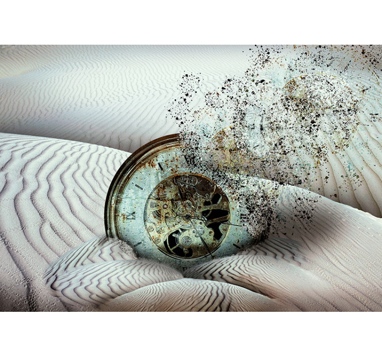 Apstraktni fototapete fragmentacija vremenskih dina - TenStickers