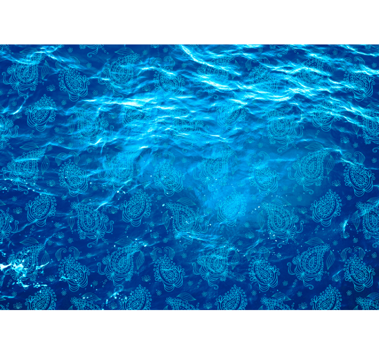 Zidni mural cvjetni paisley uzorak - TenStickers