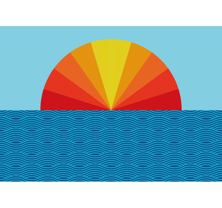 Starinski freske za zalazak sunca - TenStickers