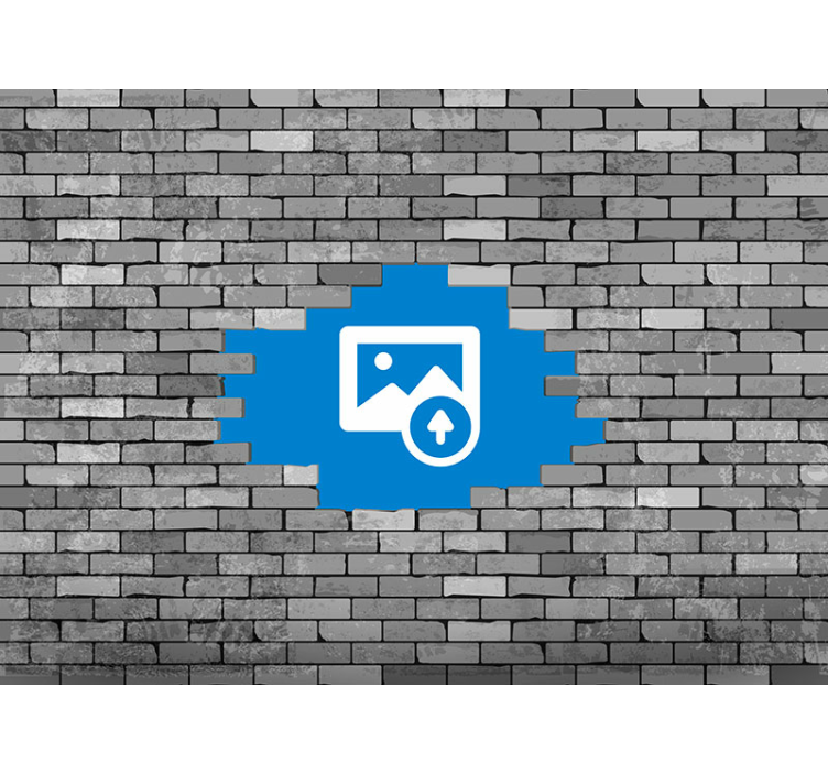 Lomljena cigla sa zidnim slikama prilagođenim fotografiji - TenStickers