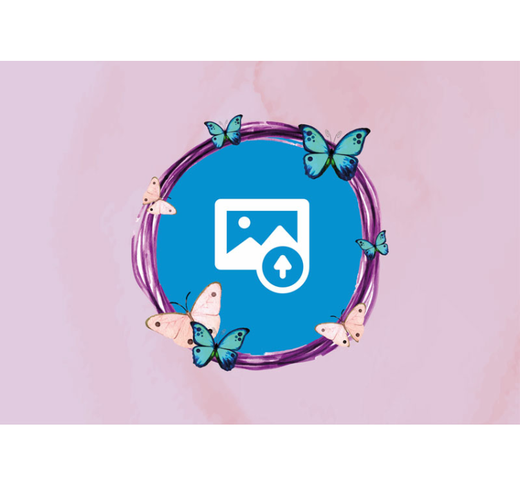 šareni leptiri fotografija zidni zid po mjeri - TenStickers