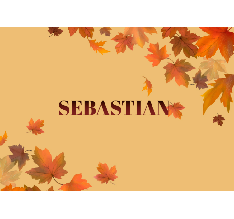 Foto tapete cvijet aranžman od jesenskog lišća - TenStickers