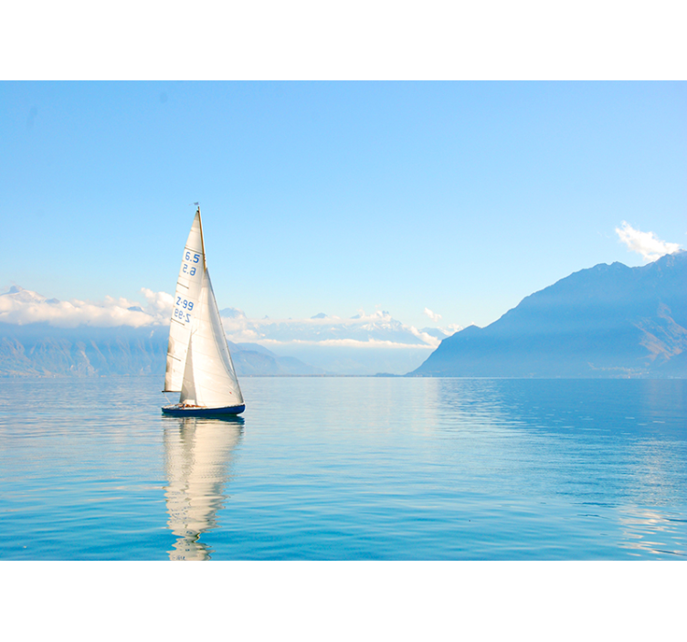 Foto tapeta jedrenje na vodi - TenStickers