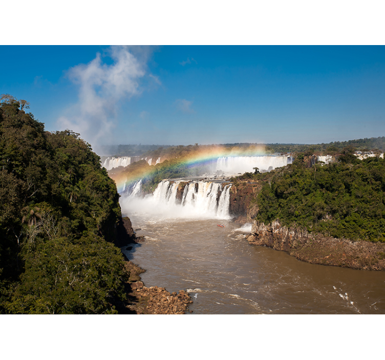 Foto tapete planinski duga na slapovima iguazu - TenStickers
