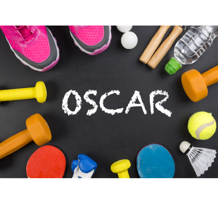 Sportska oprema zidni zid po mjeri - TenStickers