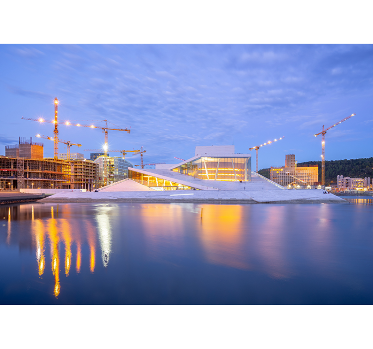 Zidne slike i zidne freske modernog arhitektonskog dizajna - TenStickers