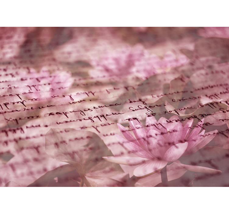 Foto tapete cvijet nježni cvjetni rukopis - TenStickers