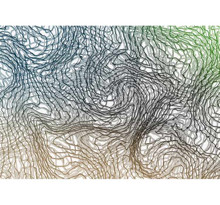 Svijetli nered ljiljan zidni - TenStickers