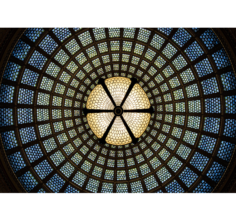 foto tapete 3d strop od vitraja - TenStickers