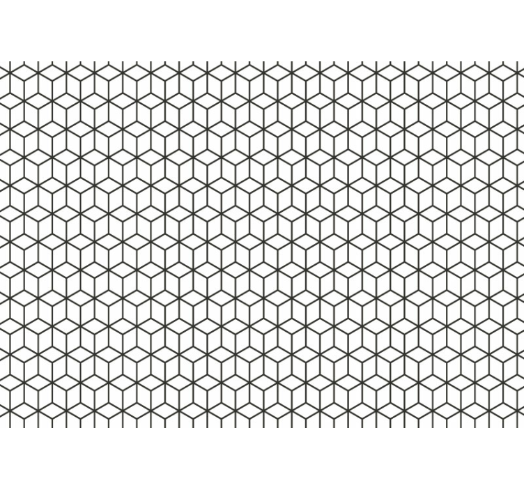 Foto tapete teksturom i uzorkom geometrijski uzorak kocke - TenStickers