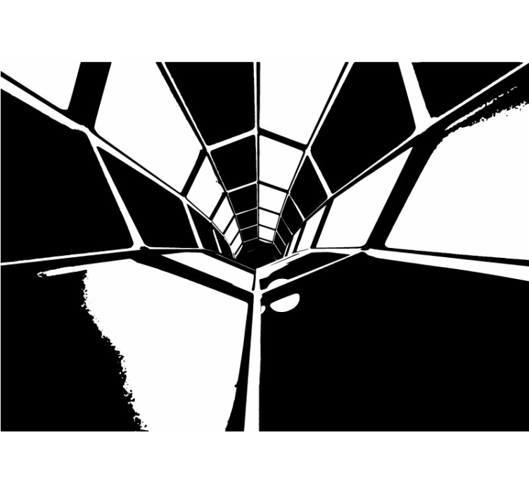 Apstraktni fototapete geometrijski perspektivni prikaz - TenStickers