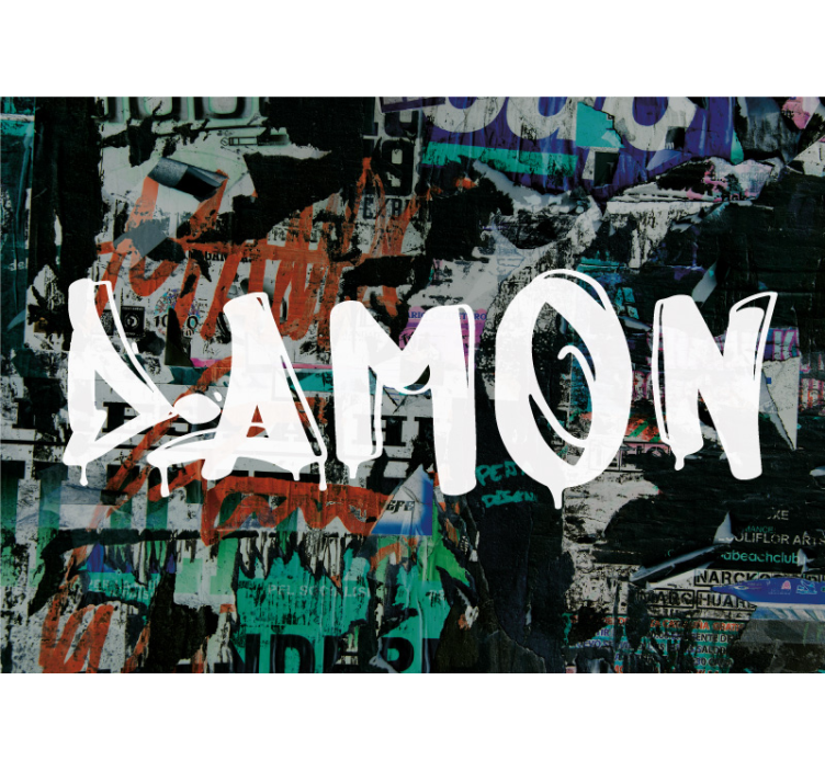 Zidni murali urbane umjetnosti urbana šablonska umjetnost - TenStickers