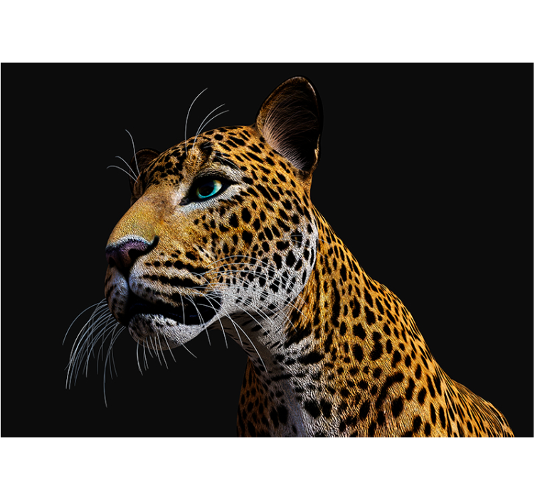 3d žestoki leopard 3d zidni zid - TenStickers